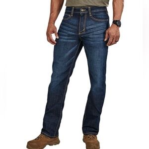 5.11 Tactical Men's Blue Straight Leg Defender-Flex Denim Jeans | Size 32x30